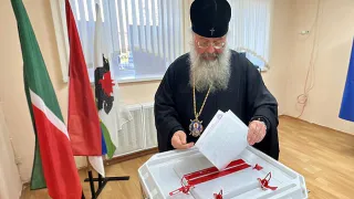 Митрополит Кирилл отдал свой голос на выборах главы Татарстана