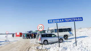 Работу ледовой переправы в Нижнекамске сегодня приостановят