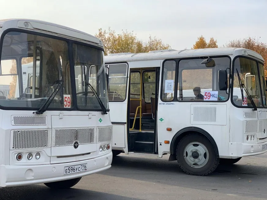 В Нижнекамске запустили два новых автобуса на экотопливе