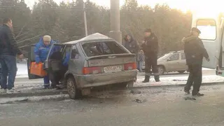 В Нижнекамске на Соболековской дороге произошло серьезное ДТП