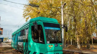 В Нижнекамске запустили трамвай Бутлерова