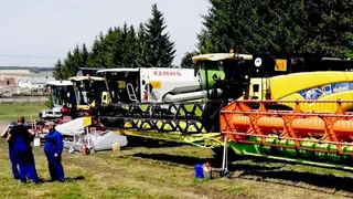 В Нижнекамском районе состоялся парад комбайнов