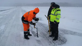 В Нижнекамске открылась еще одна ледовая переправа