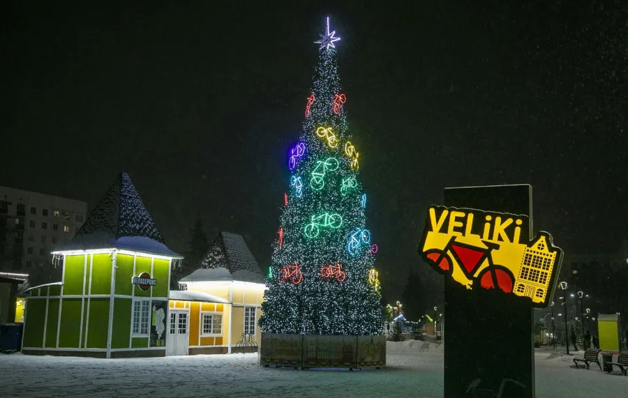 В Нижнекамске сегодня откроется первый елочный городок