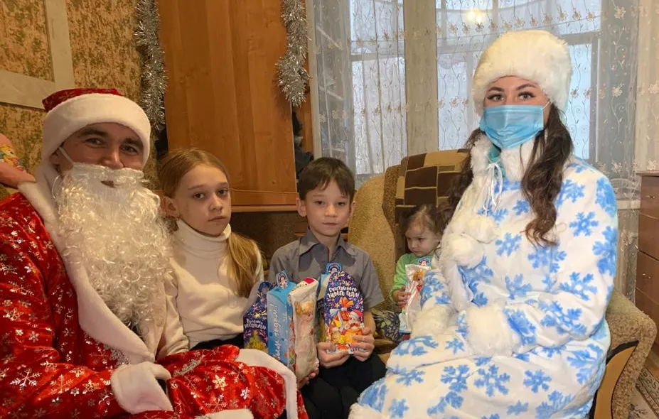 Дед Мороз – полицейский поздравил детей