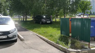 Припарковался на газоне: нижнекамцы просят привлечь водителя к ответственности 