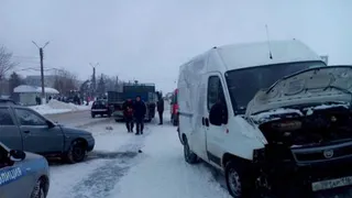 В Нижнекамске произошло крупное ДТП.