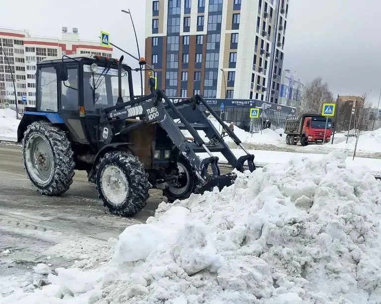 В Нижнекамске 17 февраля организуют уборку снега: график работ