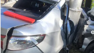 Наехал на столб: в аварии в Нижнекамске пострадал водитель