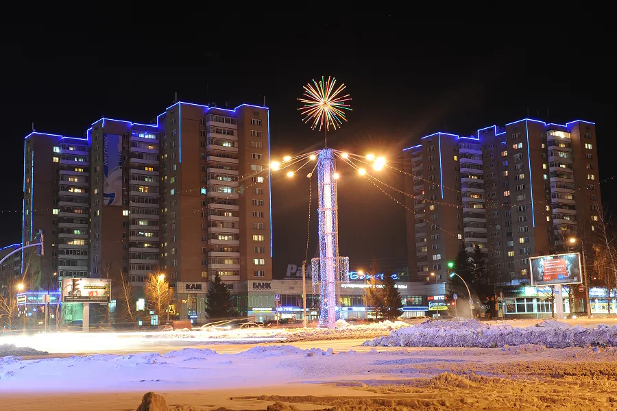 Нижнекамск сияет огнями