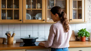 Жирный налёт и грязь сами сползут с кухонных шкафчиков: дешевое средство заменит магазинную химию
