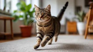 Почему некоторые кошки носятся по дому после того, как сходят в туалет