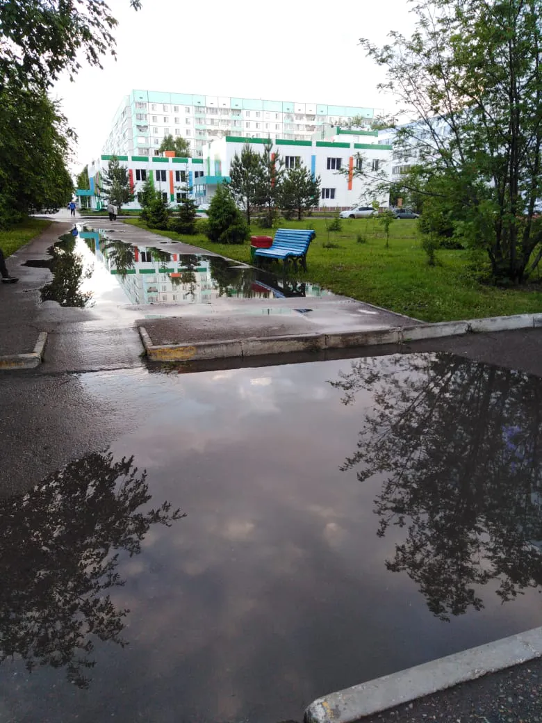 Нижнекамские дожди: жители города жалуются на затопленные улицы