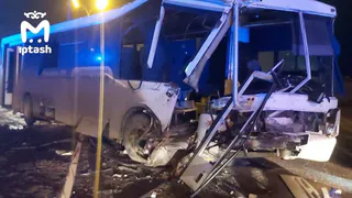 В Татарстане на территории ОЭЗ «Алабуга» произошло страшное ДТП с участием вахтового автобуса