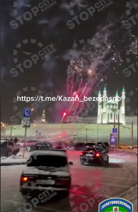 В Казани задержали «дрифтеров», устроивших опасное шоу на парковке